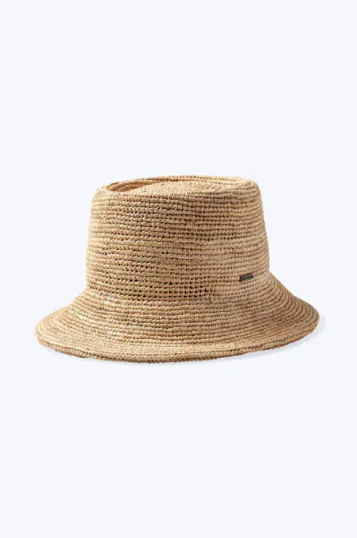 Brixton Ellee Straw Bucket Hat 