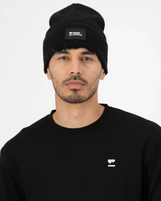 Main Image Mons Royale Bluff Merino Beanie